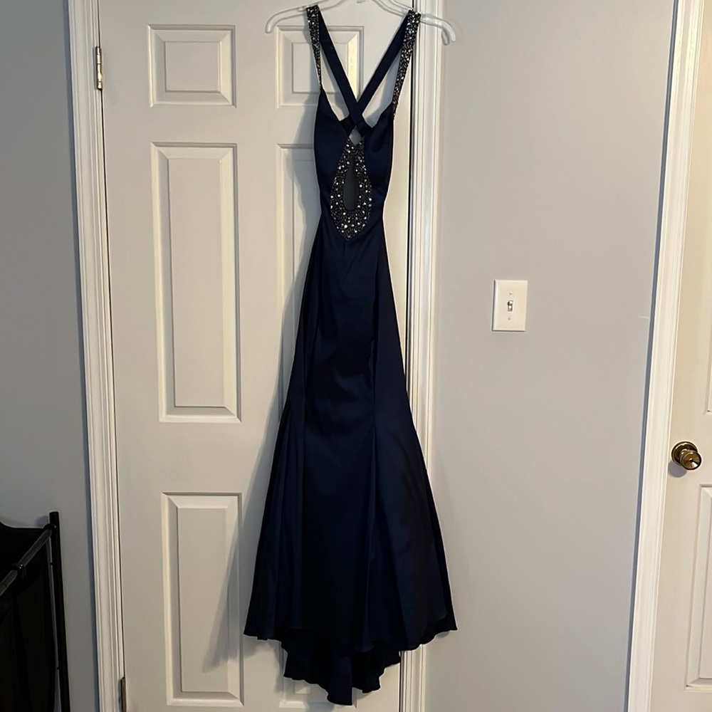 Navy blue prom dress